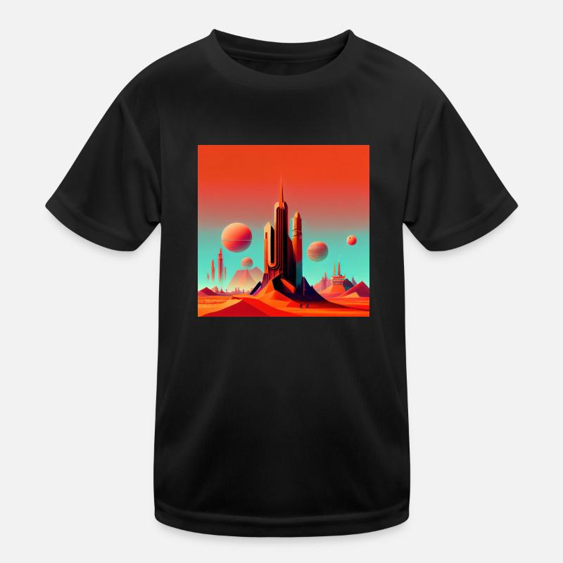 Kolonisation des Mars Kinder Funktions-T-Shirt