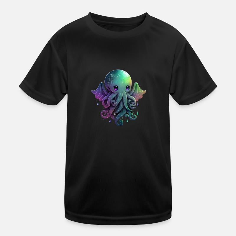 Cthulhu: The Kawaii Octopus Monster Kids Functional T-Shirt