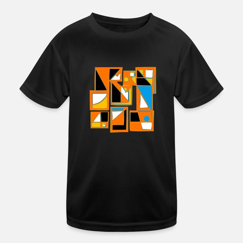 Design abstrait style 70 s T-shirt sport Enfant