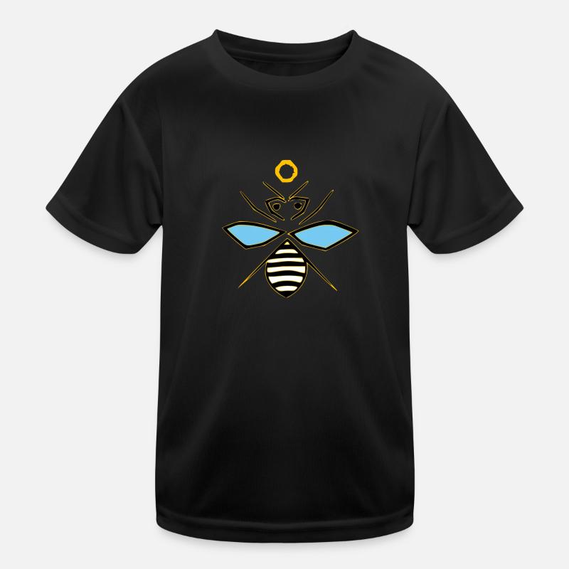 Stylized bee Kids Functional T-Shirt
