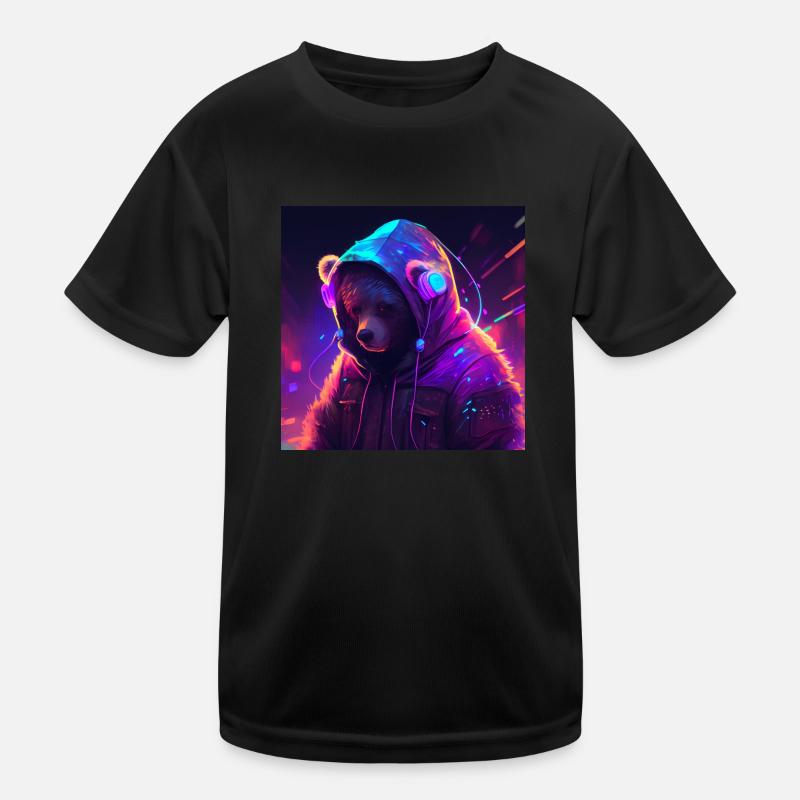 cool gaming bär Kinder Funktions-T-Shirt