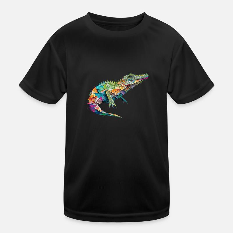Origami Krokodil Kinder Funktions-T-Shirt