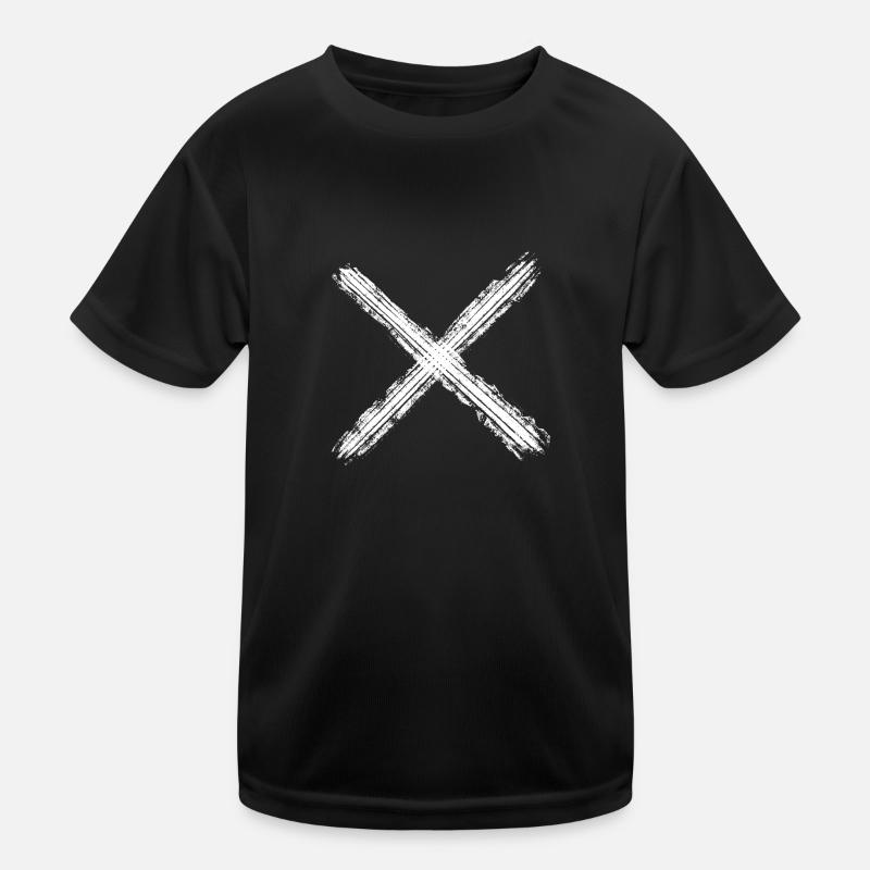 Croix blanche T-shirt sport Enfant