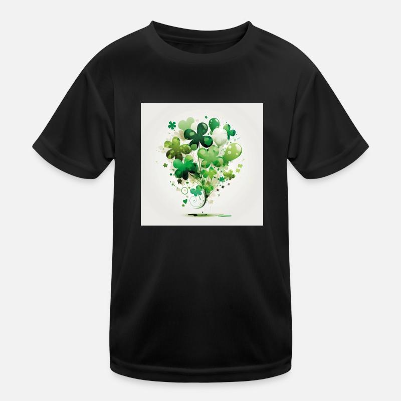 Composition ballons trèfles T-shirt sport Enfant
