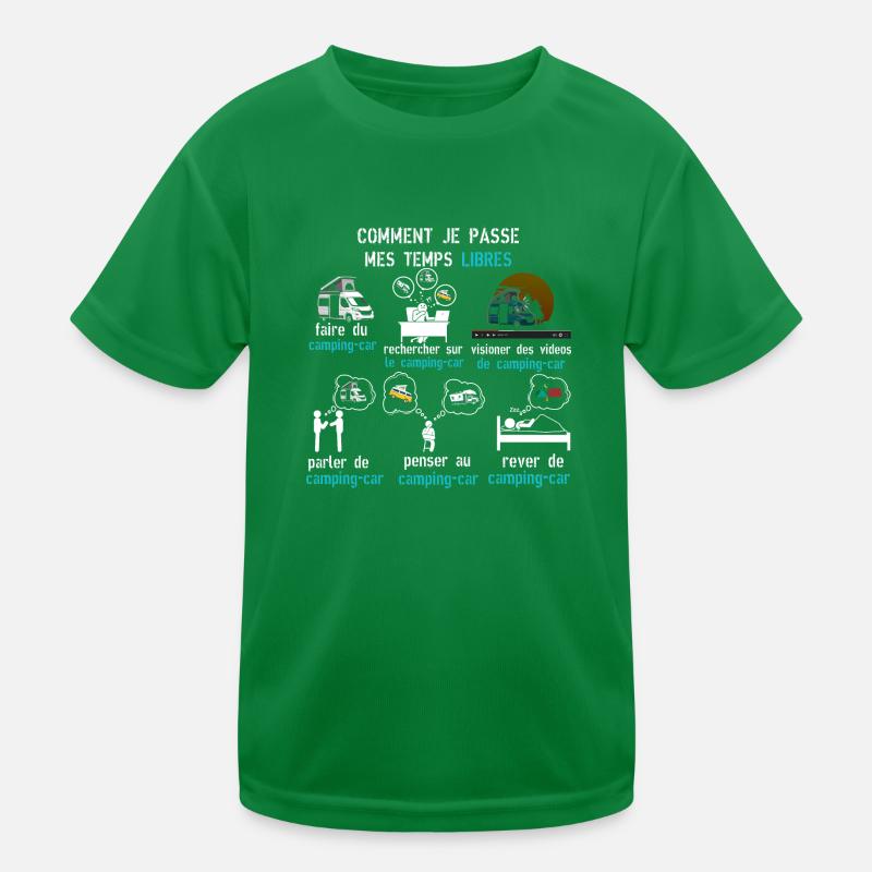 camping car temps libres cadeau camping car T-shirt sport Enfant