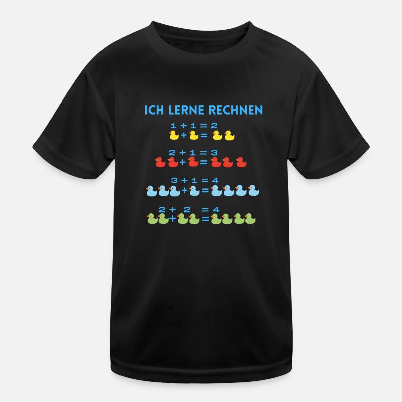 ich lerne rechnen Kinder Funktions-T-Shirt