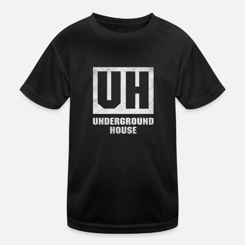 Underground House Dots Grunge Kinder Funktions-T-Shirt
