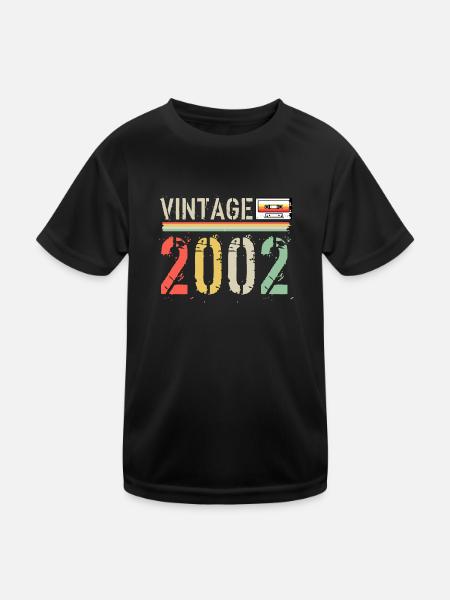 Cassette vintage 2002 - T-shirt sport Enfant - noir - Devant