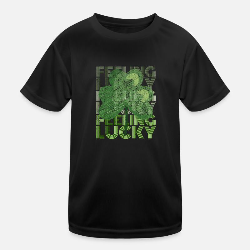 Se sentir chanceux Trèfle de la Saint-Patrick T-shirt sport Enfant