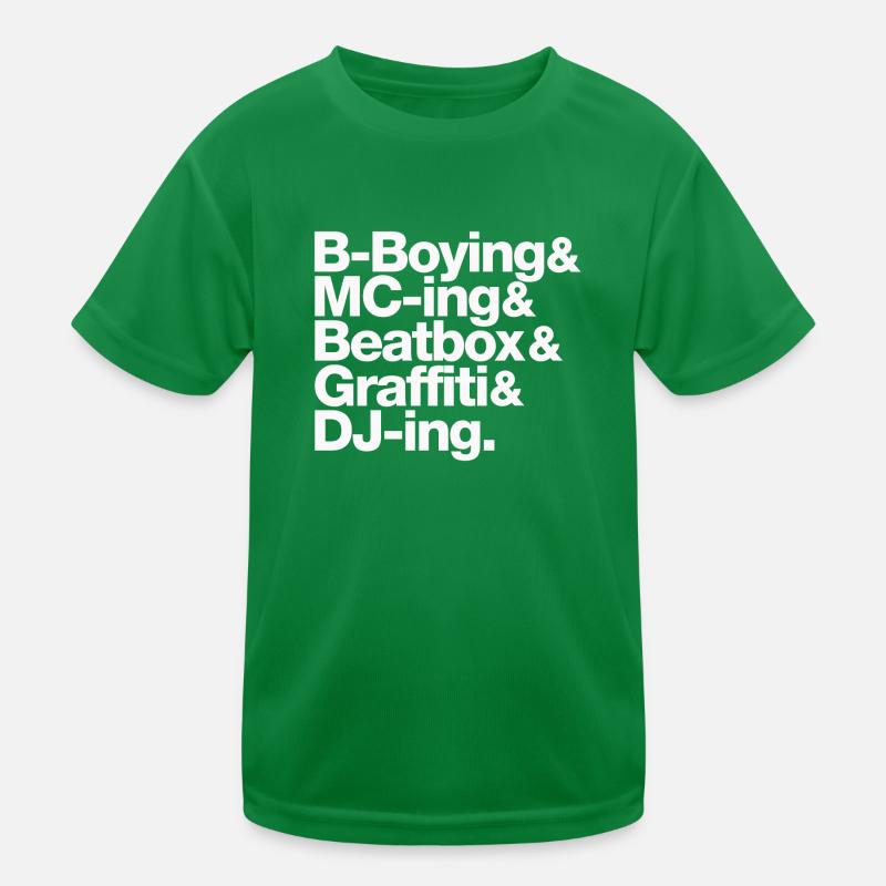 Hip Hop Five Elements Kids Functional T-Shirt