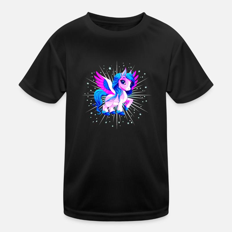 Unicorn Pink Pegasus Kids Functional T-Shirt