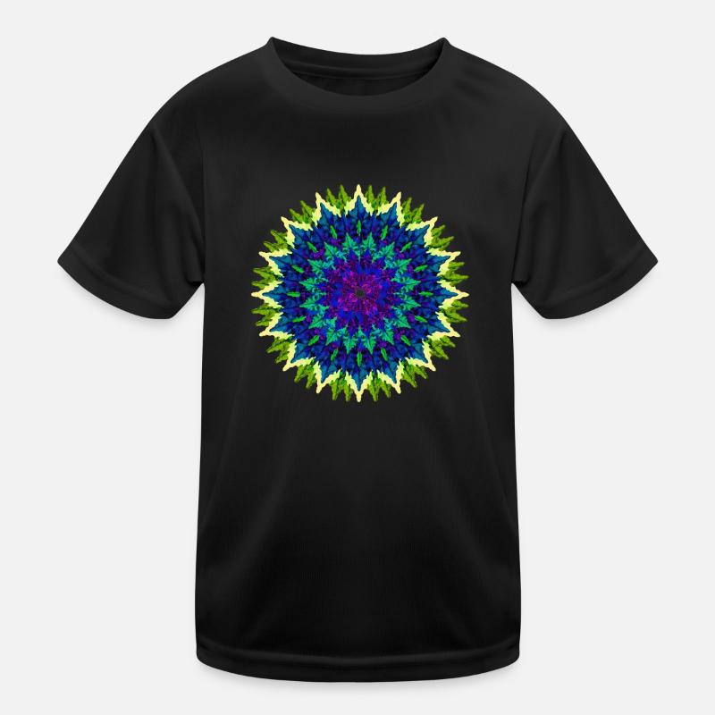 Mandala (jaune-vert) T-shirt sport Enfant