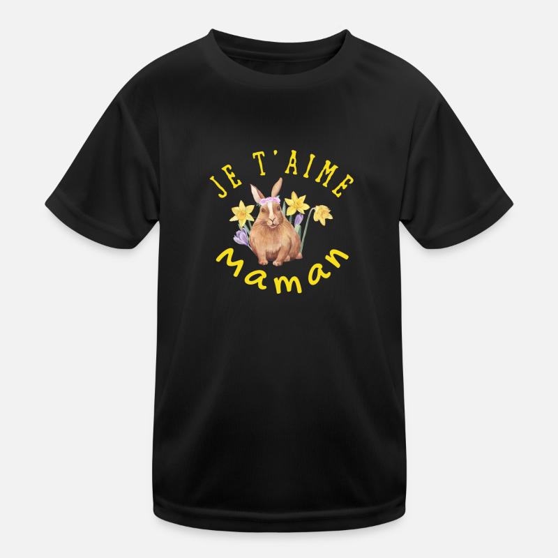 Je t'aime maman T-shirt sport Enfant