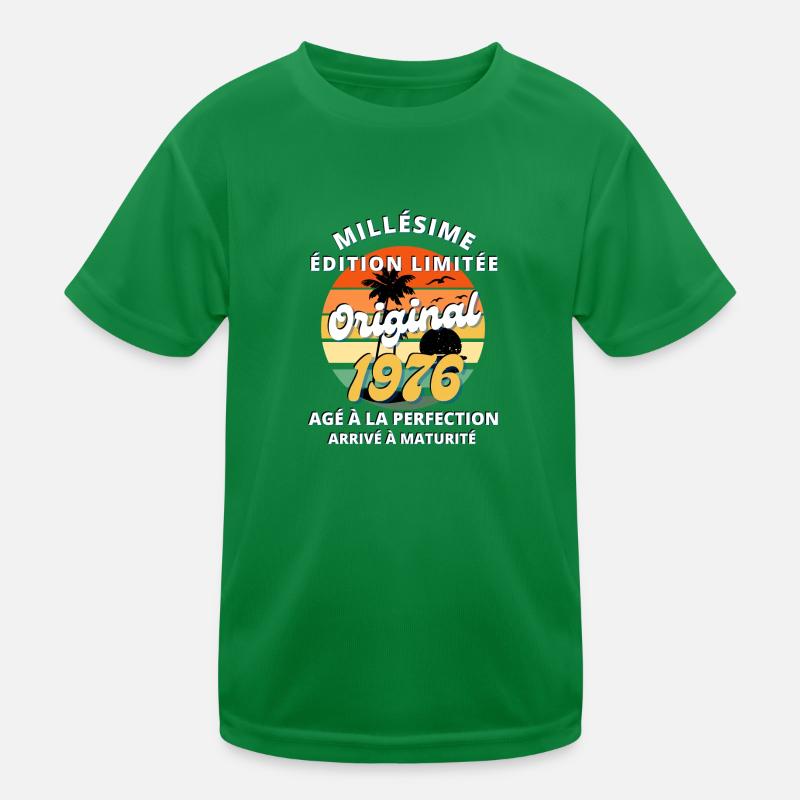 Millésime 1976 Original cadeau T-shirt sport Enfant
