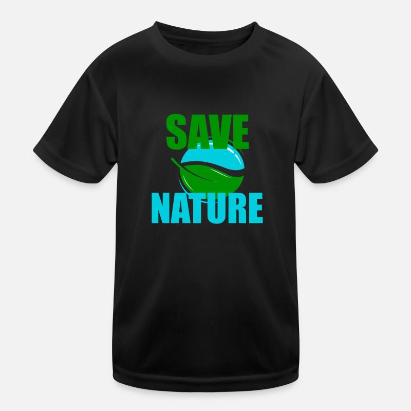 Save Nature Kinder Funktions-T-Shirt