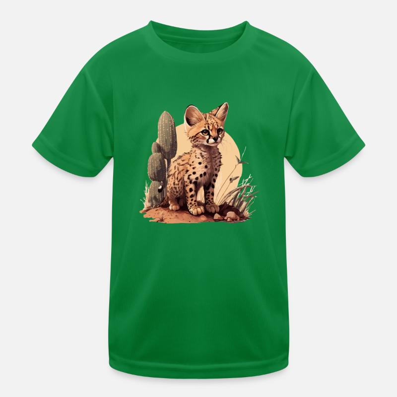 The wild kitten Kids Functional T-Shirt