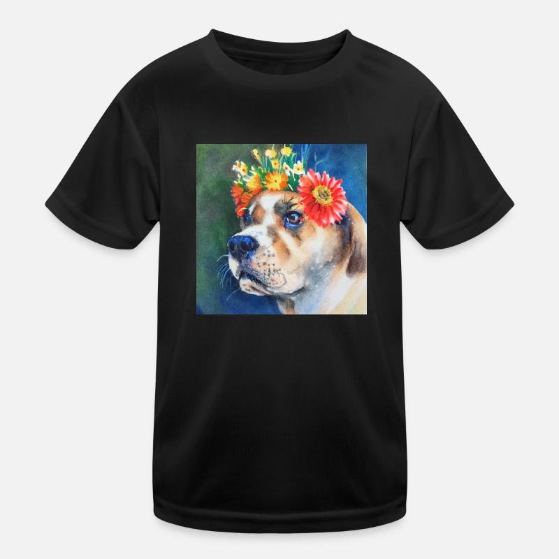 Wow! Spring! -Mastiff Kids Functional T-Shirt