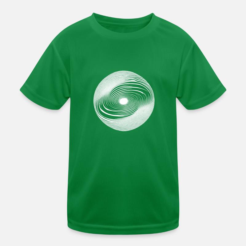 Cosmic Mirror Spirals Kids Functional T-Shirt