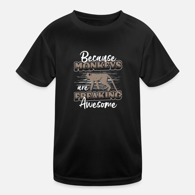 Affe Affig Menschenaffe Albern Kinder Funktions-T-Shirt