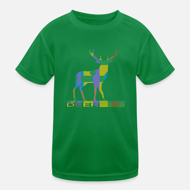 Hirsch Kinder Funktions-T-Shirt