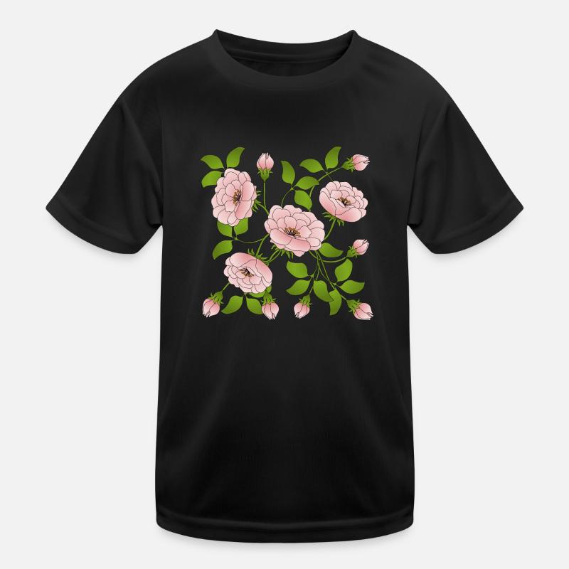 Blumen Kinder Funktions-T-Shirt