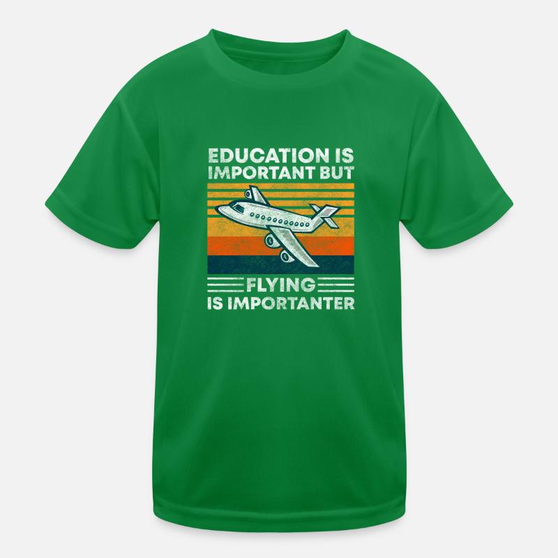 Pilot Work Pilots Gliders Kids Functional T-Shirt