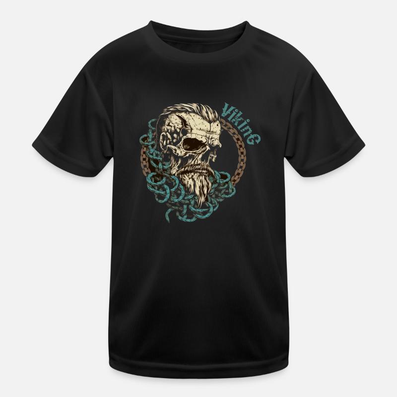 Crâne viking Totenkopf Wikinger T-shirt sport Enfant