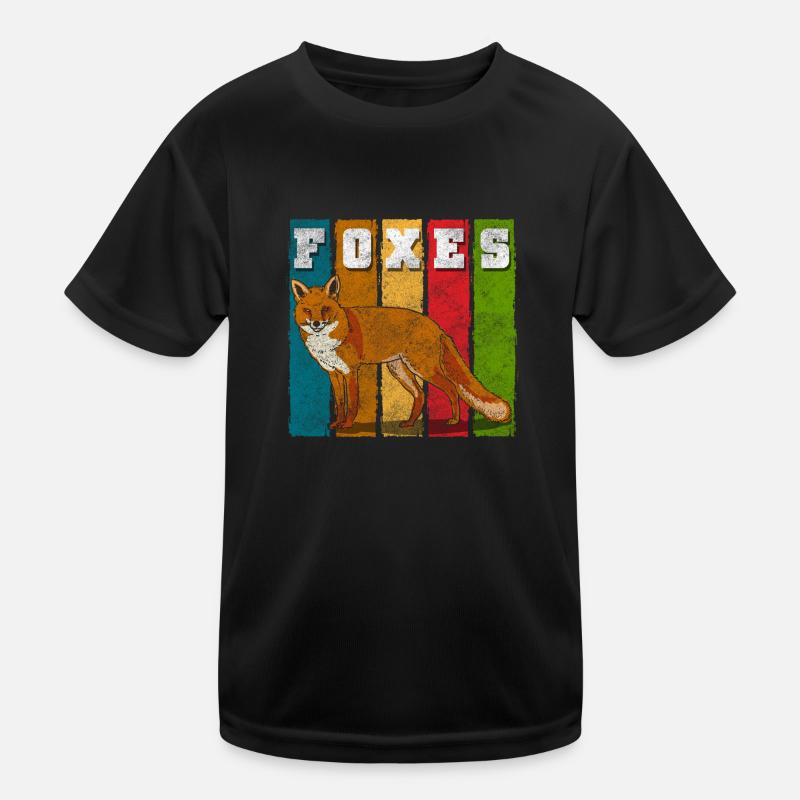 Forest Foxtail Red Fox Kids Functional T-Shirt