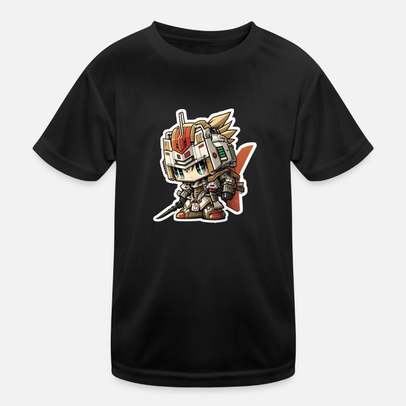 Chibi Samurai Roboter Kinder Funktions-T-Shirt