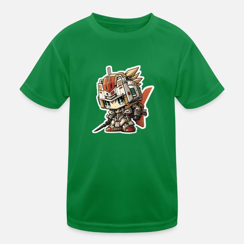 Chibi Samurai Roboter Kinder Funktions-T-Shirt