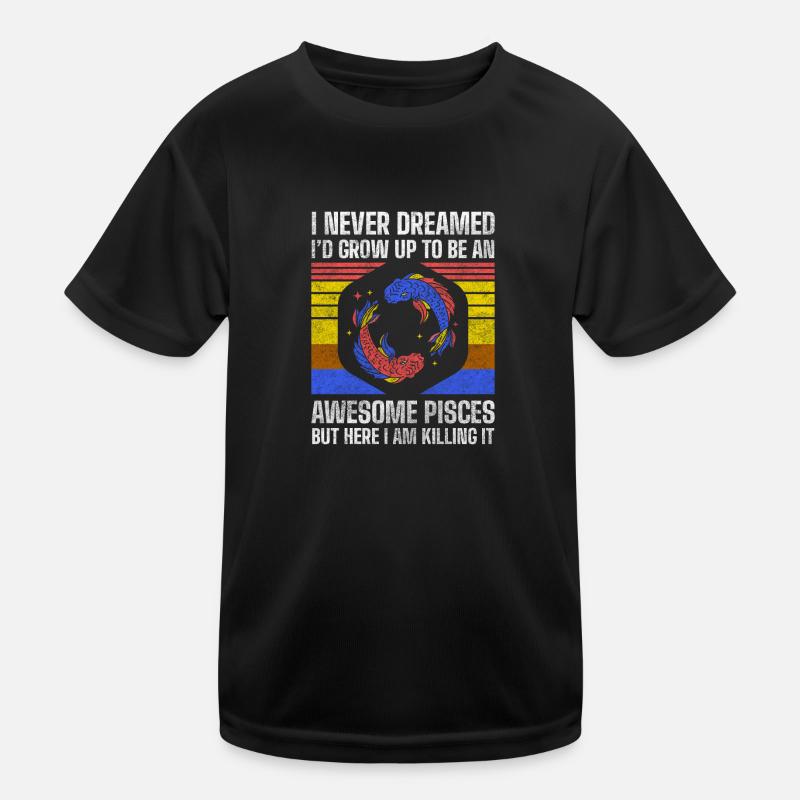 Pisces Neptune Birth Month Planet Kids Functional T-Shirt