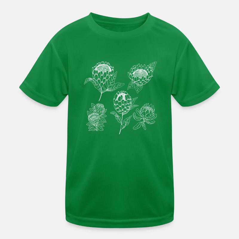 Groupe de fleurs protea T-shirt sport Enfant