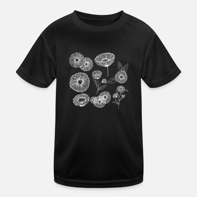 Aster flower group Kids Functional T-Shirt