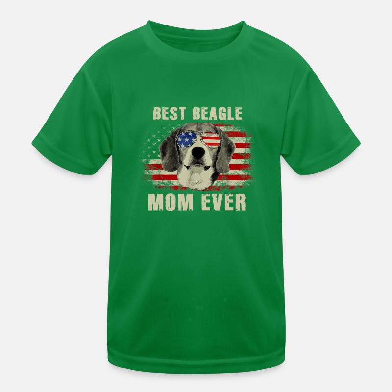 Best Beagle Mom Ever Kids Functional T-Shirt