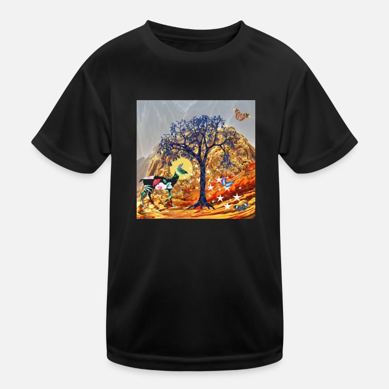 Magical Tree - Kids Functional T-Shirt - black