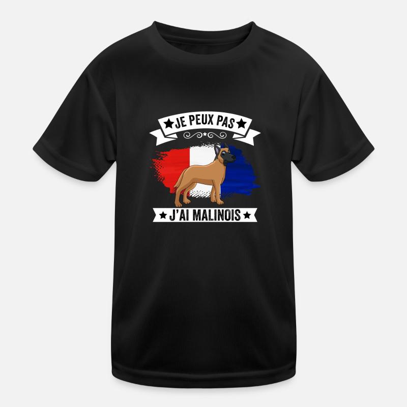 je peux pas j'ai malinois cadeau Malinois T-shirt sport Enfant