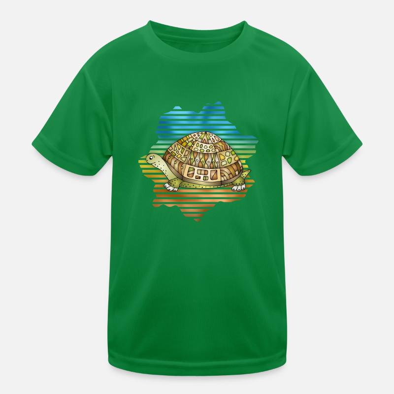 Schildkröte Kinder Funktions-T-Shirt