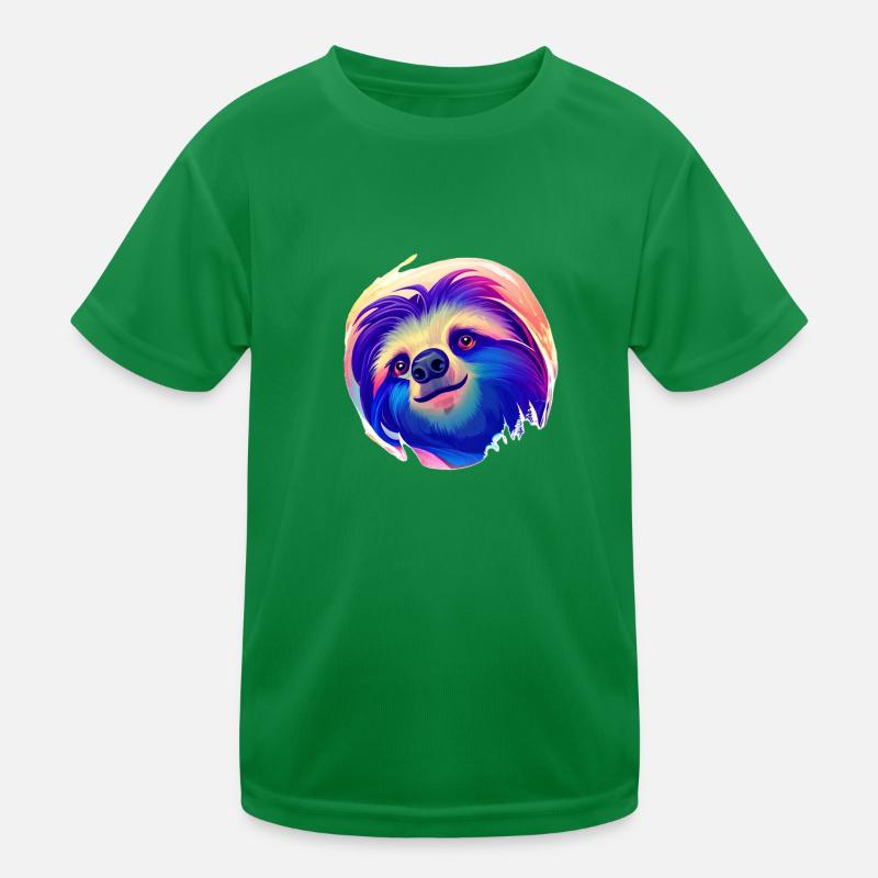 Sloth Sloth Drawing Fatigue Sloths Kids Functional T-Shirt