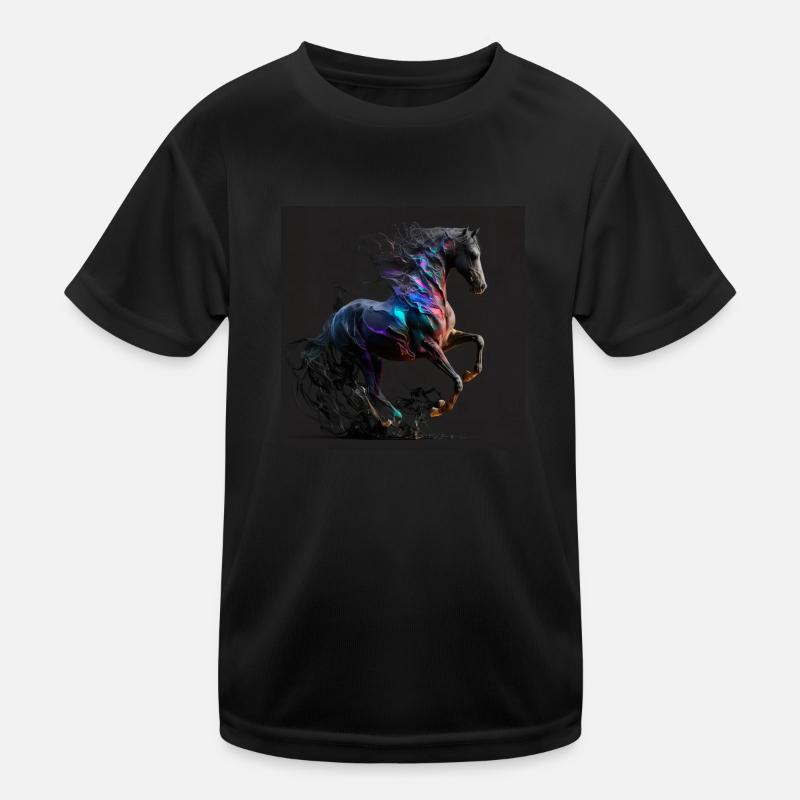 Fiery horse n°14 Kids Functional T-Shirt