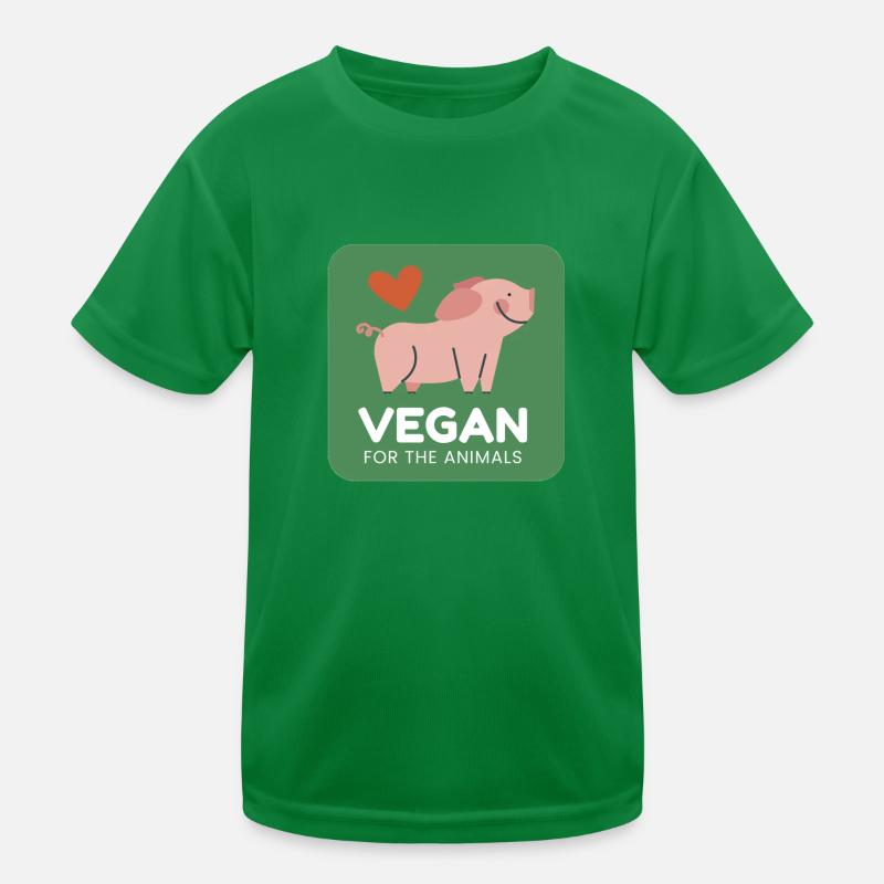 Vegan for animals Kids Functional T-Shirt