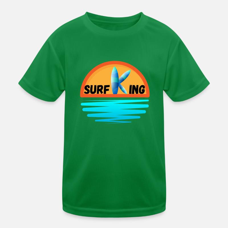Surfing King Kids Functional T-Shirt