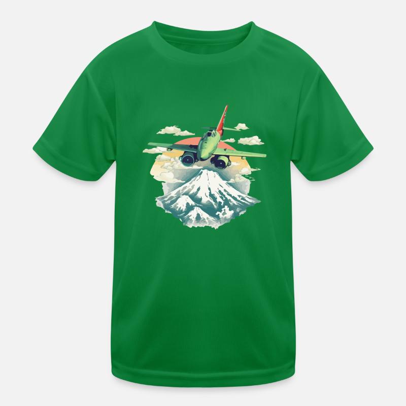Das Flugzeug Kinder Funktions-T-Shirt