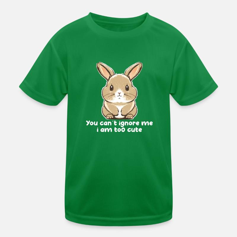 Cute bunny ignore pointless Easter eggs Kids Functional T-Shirt