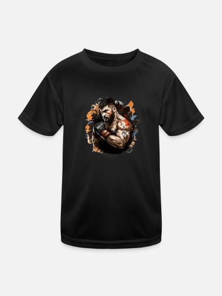 MMA - Kinder Funktions-T-Shirt - Schwarz
