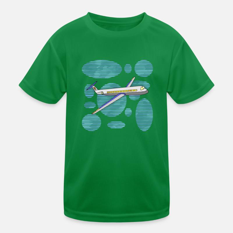Flugzeug Kinder Funktions-T-Shirt