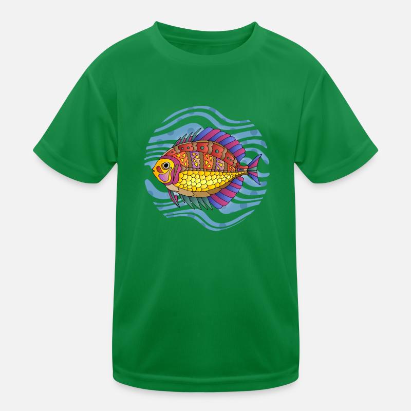 Fisch Kinder Funktions-T-Shirt