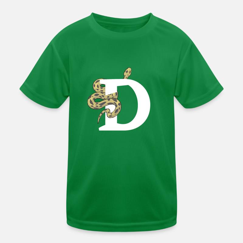 Lettre d serpent T-shirt sport Enfant