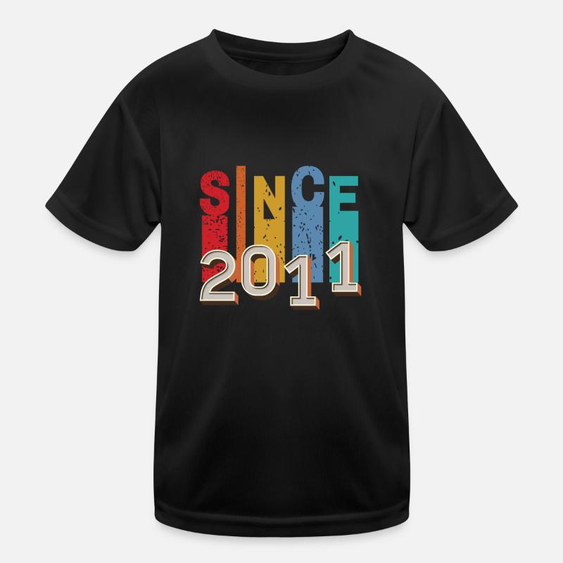 Seit 2011 retro Kinder Funktions-T-Shirt