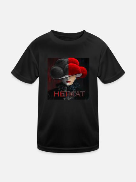 Schwarzwald Lady Art Heimat - Kinder Funktions-T-Shirt - Schwarz