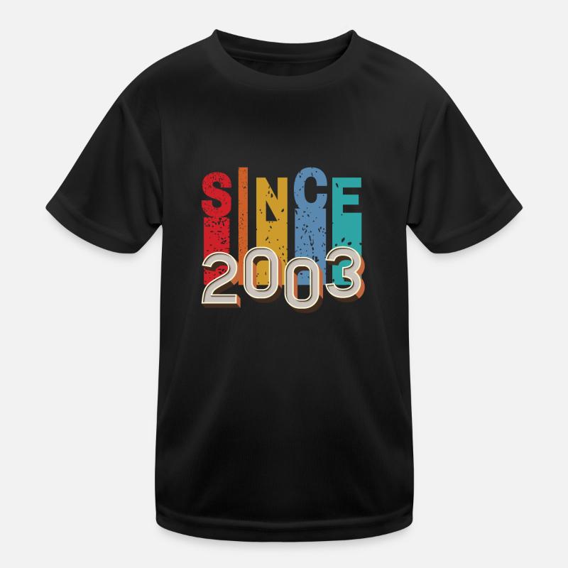 Seit 2003 retro Kinder Funktions-T-Shirt